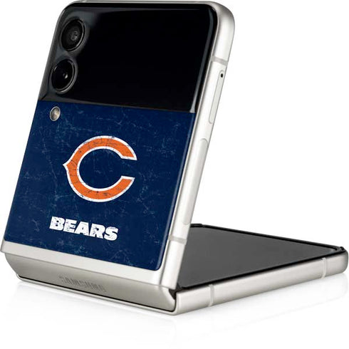 NFL Chicago Bears Distressed Galaxy Z Flip4 5G Skin